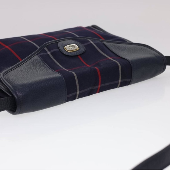 Burberry Navy Red Check Shoulder Bag - Picture 5 of 15